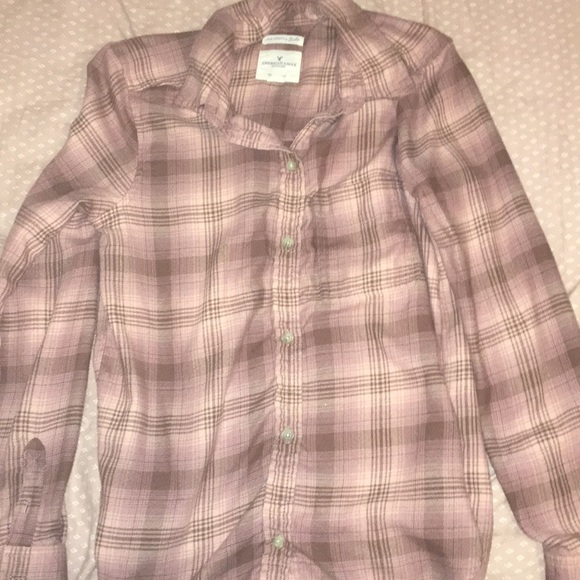 Pinkish mauve plaid flannel - Picture 1 of 2